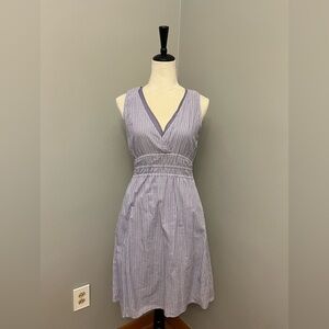 Converse 100% cotton sleeveless striped v-neck midi sundress - size small